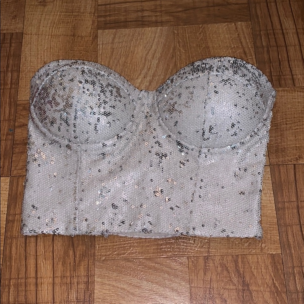 Sparkly Strapless Bustier